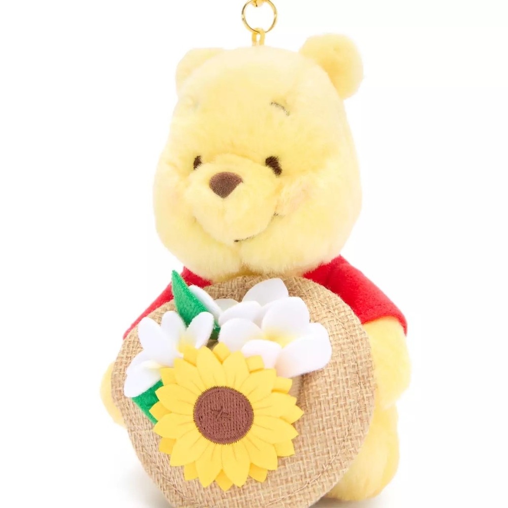 Disney Winnie the Pooh Summertime Plush Keychain Bag Charm Japan – 5'' NWT